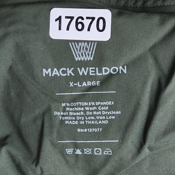 Mack Weldon Pants Mens XL Green Jogger Sweatpants Cotton Stretch Loungewear - Picture 10 of 11